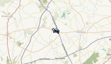 Vehicle crashes into tree, shuts down Adams County, Pa. road