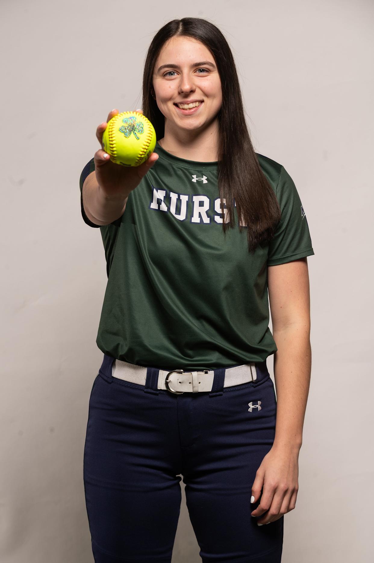 General McLane High School graduate Bailey Cannon is now a junior pitcher/utility player at Mercyhurst University.
