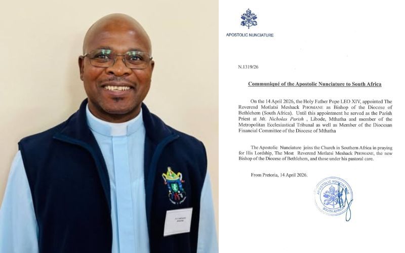 Pope Leo XIV Accepts Retirement of Bishop of South Africa’s Bethlehem Diocese, Appoints Successor