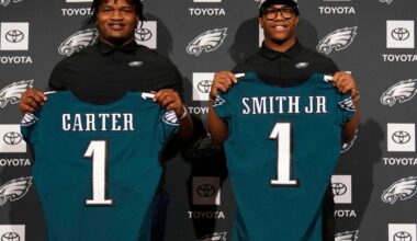Philadelphia Eagles exercise 5th-year options for Jalen Carter, Nolan Smith