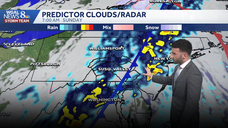 Scattered showers tonight into tomorrow AM; cool down coming for south-central Pennsylvania