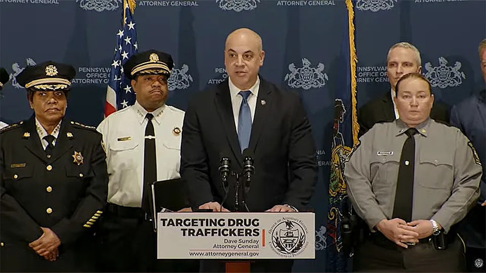 attorney general speaks at press conference