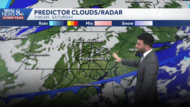 Few showers tonight; pleasant weekend ahead across south-central Pennsylvania
