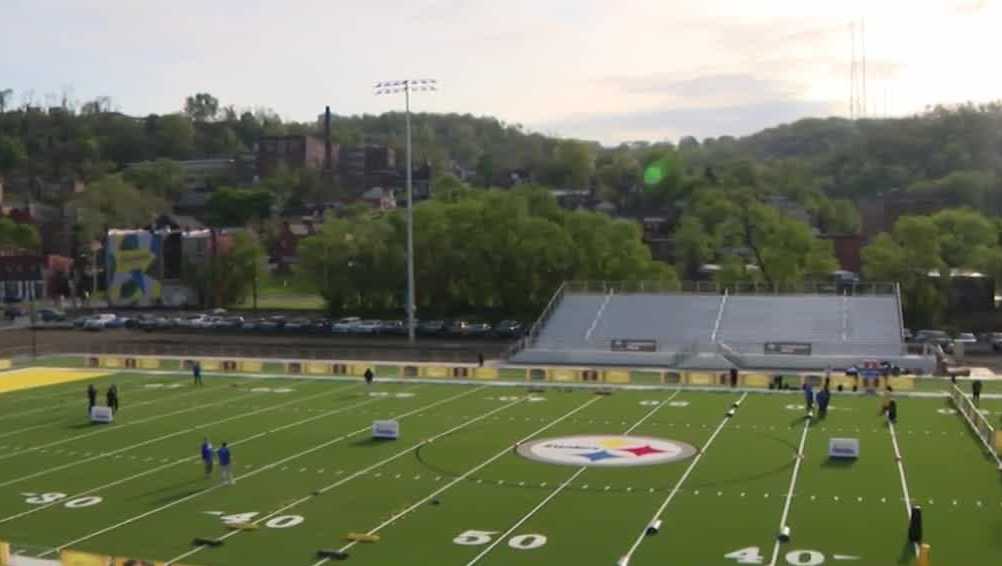 Pittsburgh officials celebrate Community Field at Hazelwood Green