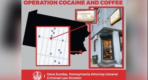 "Operation Cocaine and Coffee" targeted a sham coffee shop called Cumberland Coffee and Snacks