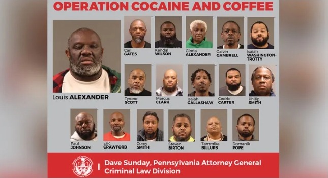 At least 17 people were arrested in "Operation Cocaine and Coffee."