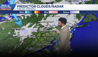 Chillier & breezy this evening; Freeze Watch for Tuesday AM across south-central Pennsylvania