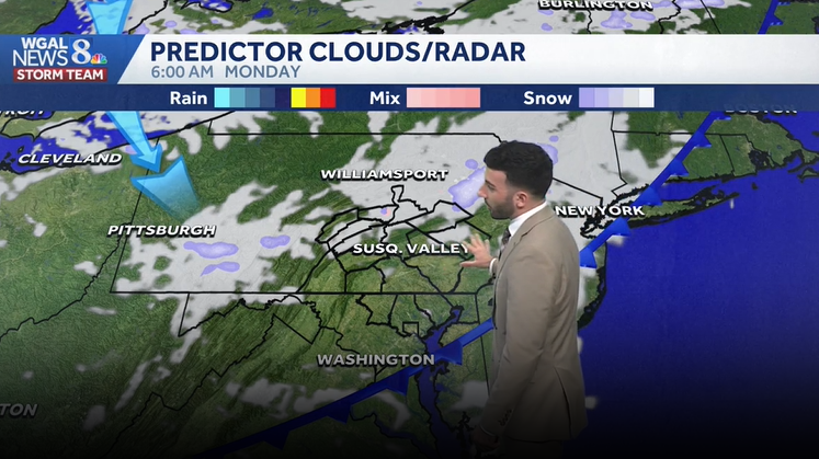 Chillier & breezy this evening; Freeze Watch for Tuesday AM across south-central Pennsylvania