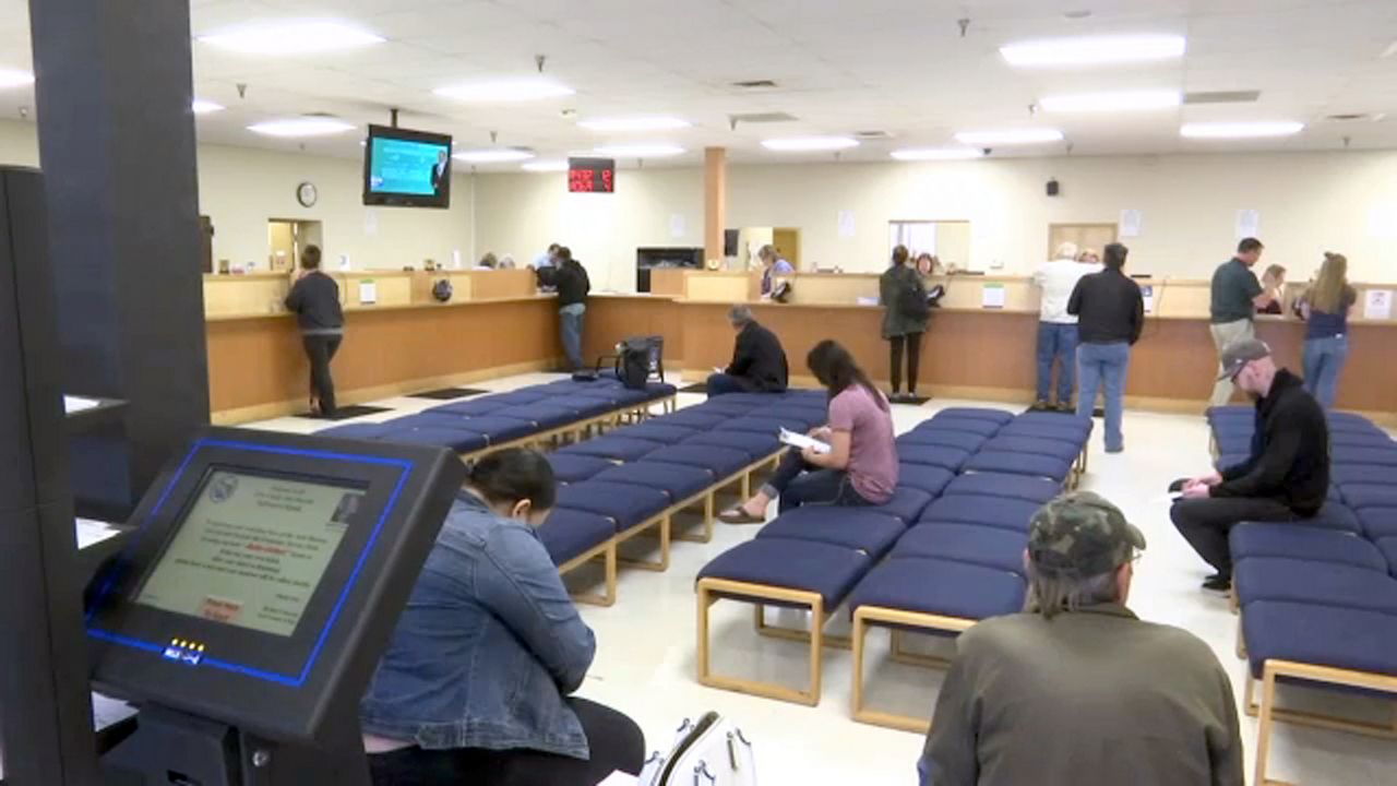 DMV waiting room