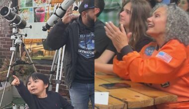 Astronomy enthusiasts outside Philadelphia celebrate the Artemis II launch: "I am super, super happy"