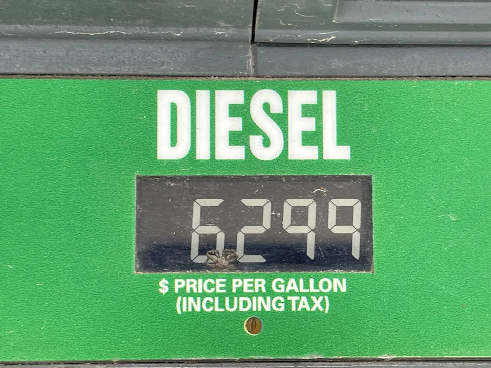 On April 3, diesel prices in Erie exceeded $6 per gallon. This is the price of diesel at the Country Fair at 5211 E. Lake Road.