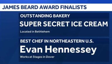 NH chef, ice cream shop named 2026 James Beard Award finalists