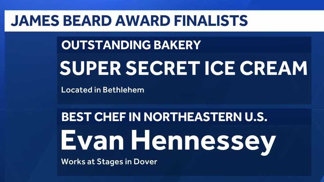 NH chef, ice cream shop named 2026 James Beard Award finalists