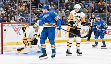 Penguins fall 7-5 to Blues in regular season finale