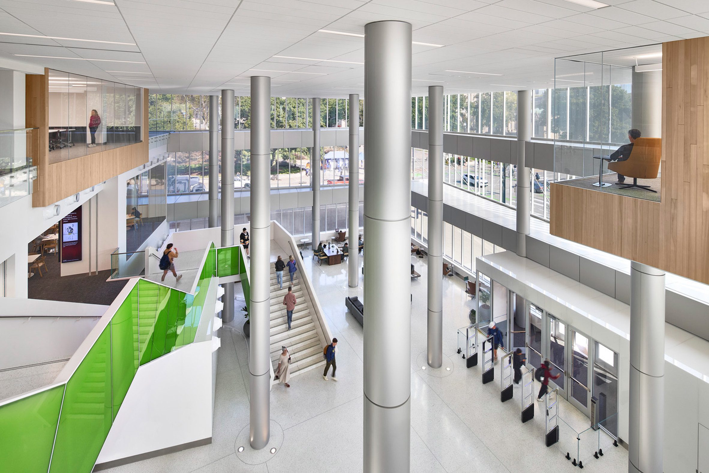 Interior of Hillman Library renovation by GBBN