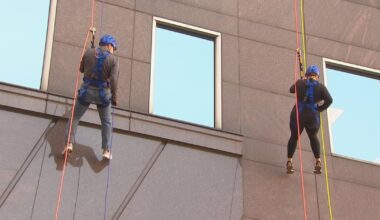 Participants rappel down high-rise in Downtown Pittsburgh during fundraiser benefiting local youth – WPXI