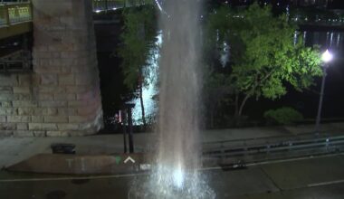 Water shoots from manhole in Downtown Pittsburgh – WPXI