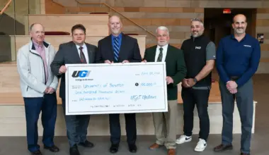 UGI Presents Rebate Check to University of Scranton