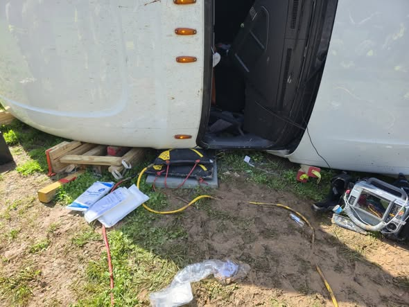 Tractor-trailer crash on I-79