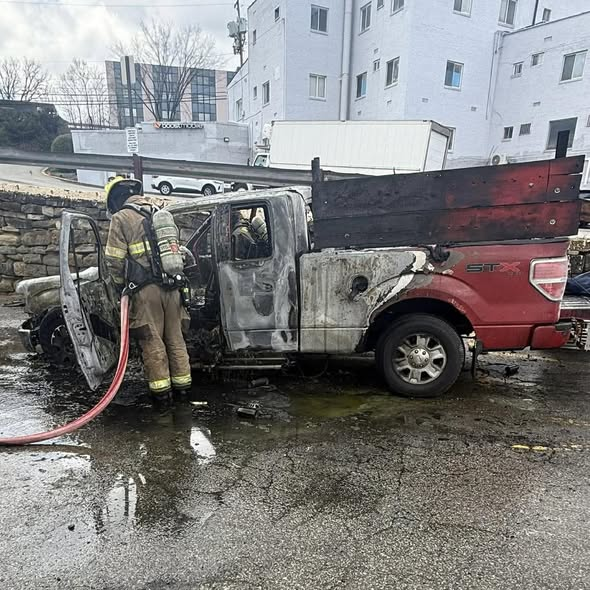Vehicle fire at Penn Hills Shopping Center