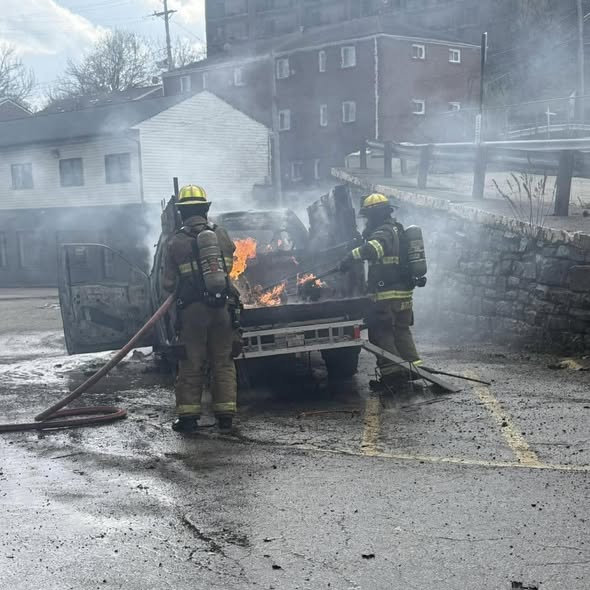 Vehicle fire at Penn Hills Shopping Center