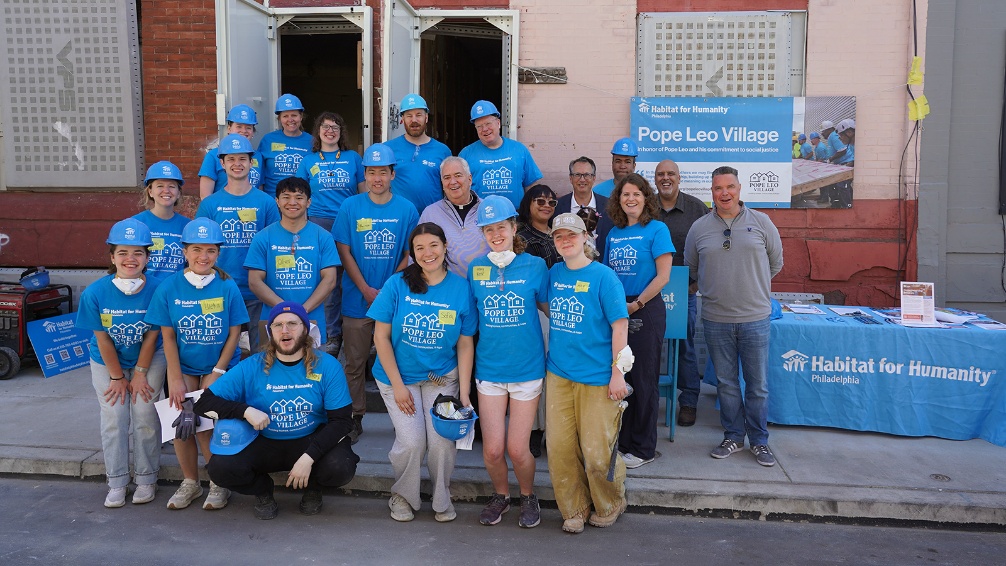 Villanova Students Help Launch Pope Leo Village in North Philadelphia