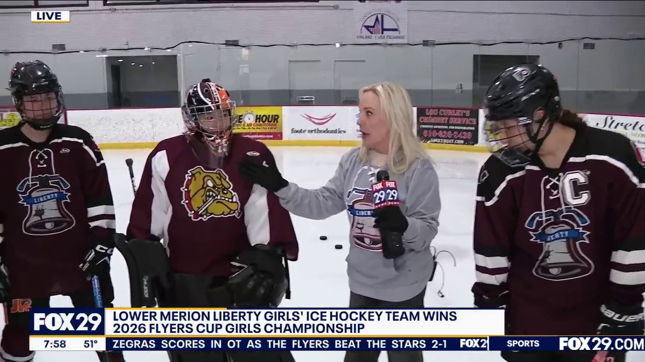 Lower Merion Liberty Girls Ice Hockey Team Wins 2026 Flyers Cup