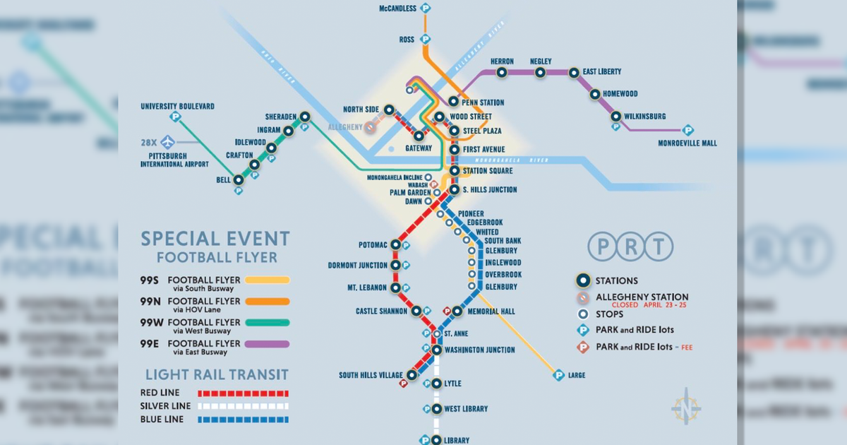 PRT's "Football Flyer" bus routes will be free for the upcoming NFL draft