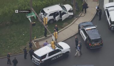 Police activity shuts down roads in Lower Merion Township, Pennsylvania