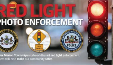 Lower Merion activates its first red light traffic camera
