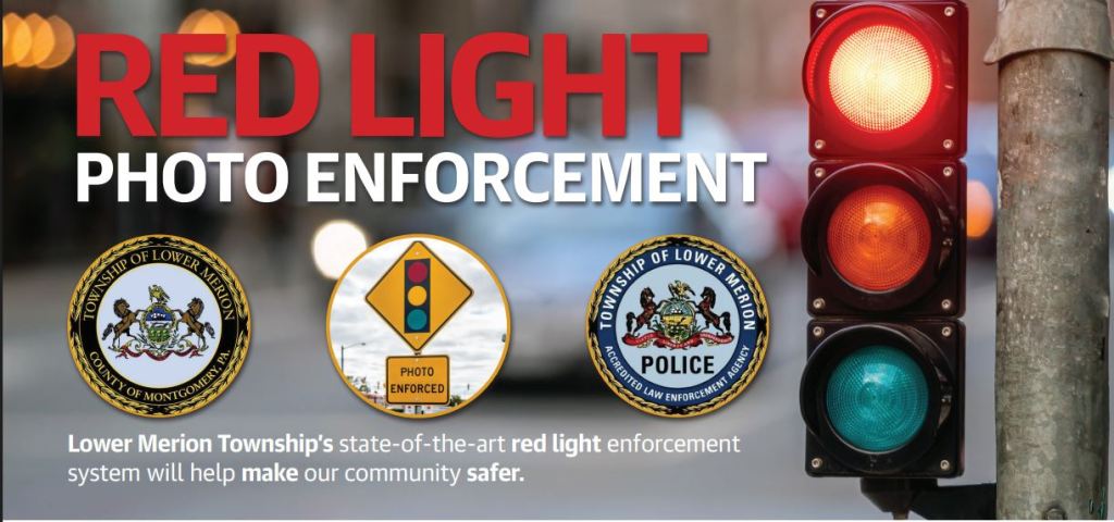 Lower Merion activates its first red light traffic camera