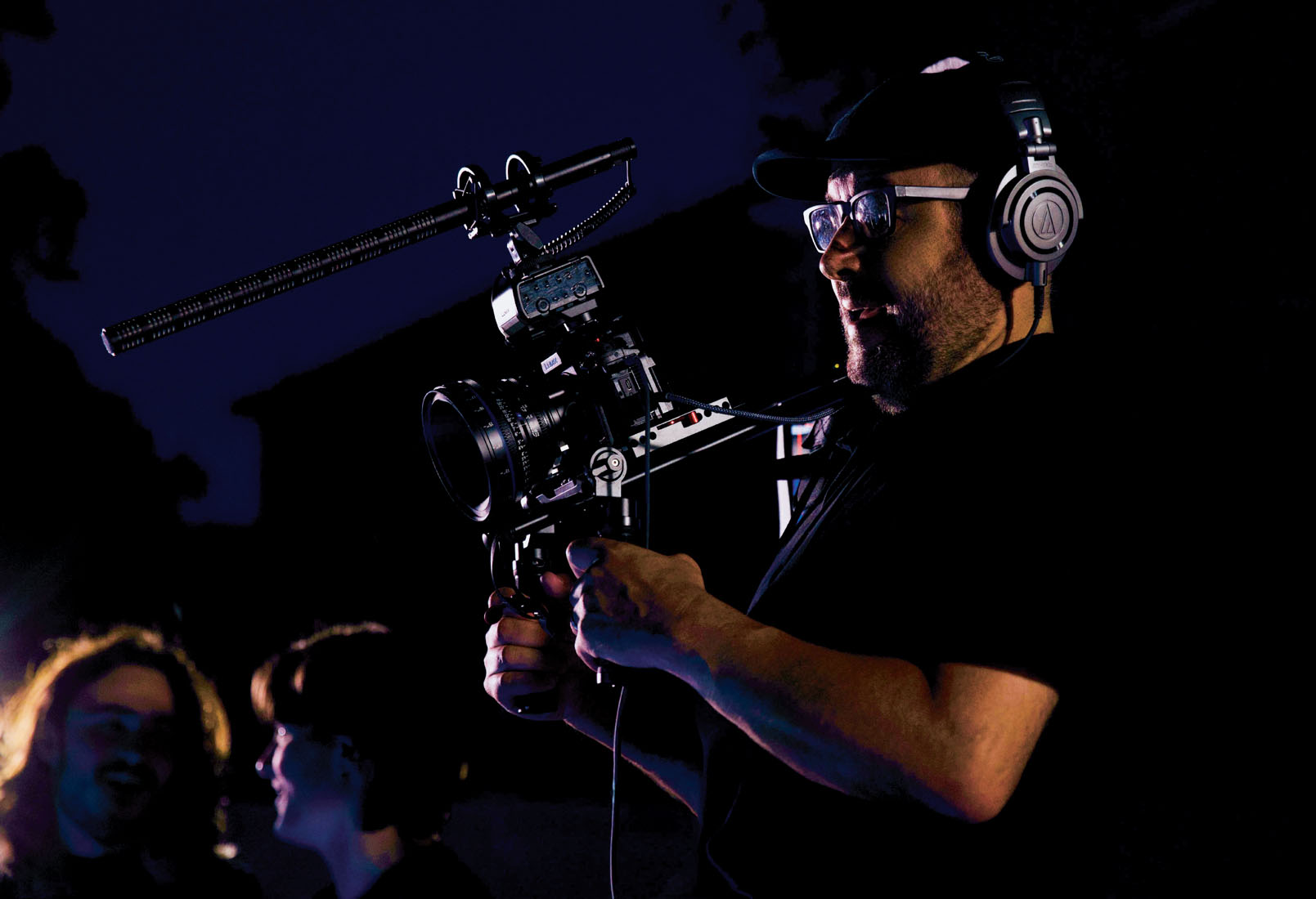 person holding camera