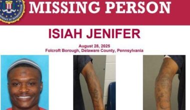 FBI offering $5K reward for info on missing man last seen in Delaware County, Pennsylvania