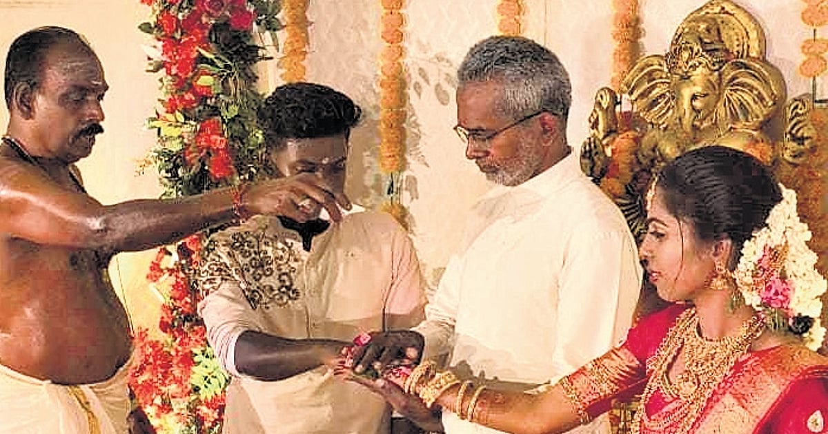Christian priest turns bride’s father at a Kerala Hindu wedding