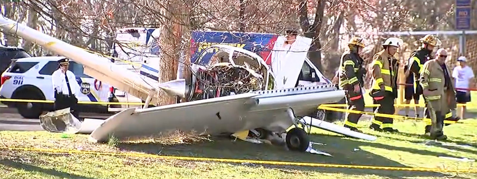Plane crashes near Northeast Philadelphia Airport, 2 injured