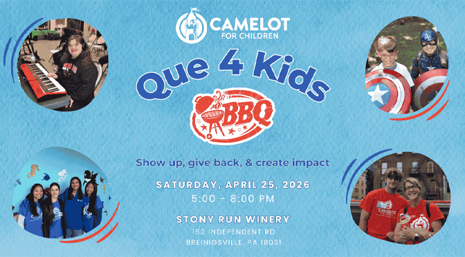 Camelot for Children to Host “Que 4 Kids” BBQ Fundraiser on April 25 at Stony Run Winery 