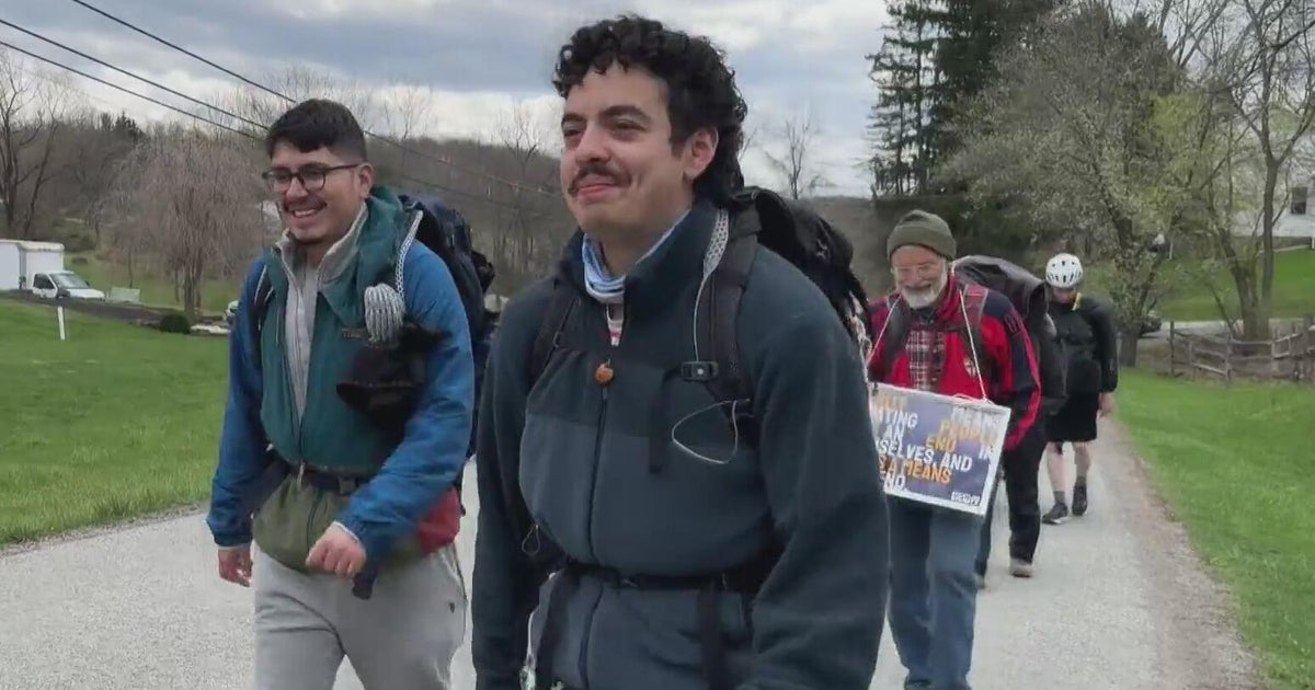 Immigration rights activist walking from Pittsburgh to ICE detention center in Clearfield County