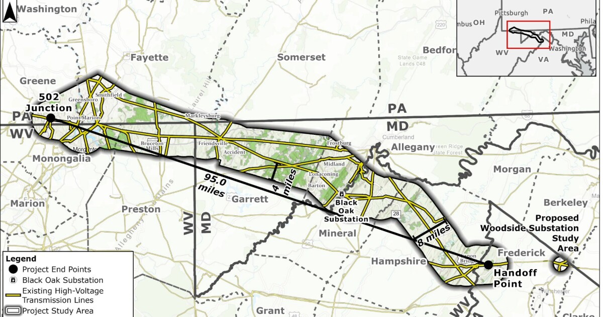 SW Pa. power lines wanted to run data centers in Virginia