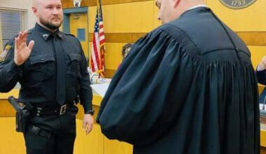 Salisbury Township Police Corporal Kyle Watson takes oath of office April 9 – Lehigh Valley Press