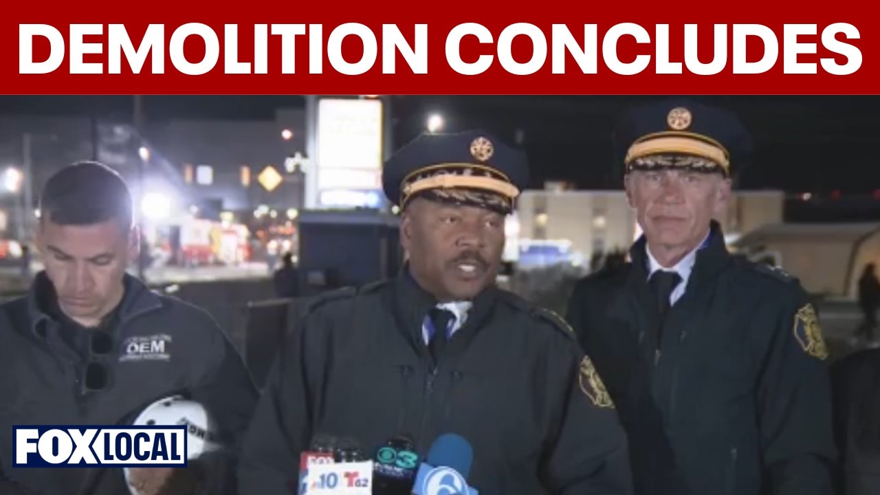 FULL: Fire officials say demolition has concluded, give update at Grays Ferry collapse site