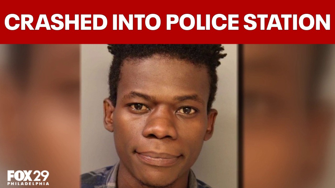 Driver charged after crashing vehicle into Philly police building