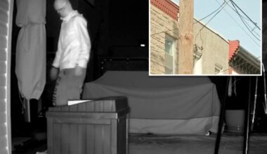 Philadelphia masked man spotted on camera lurking on home roof deck