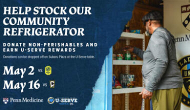 Philadelphia Union and Penn Medicine to host Food Drive During May Matches