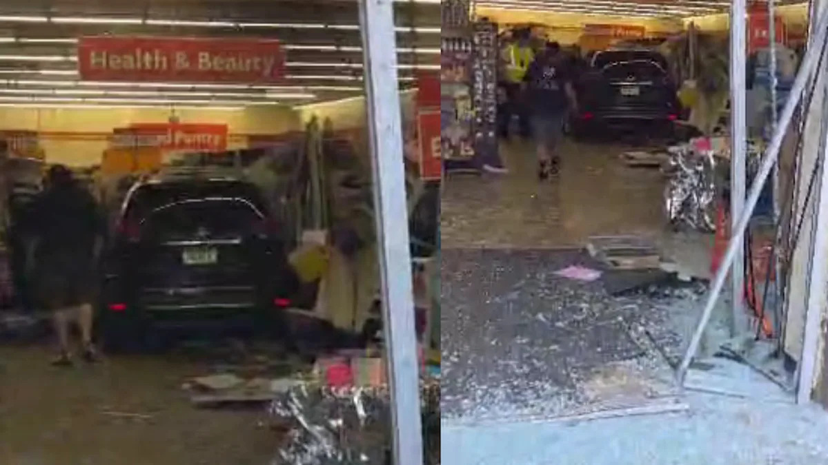 Vehicle crashes into Family Dollar in Philadelphia neighborhood
