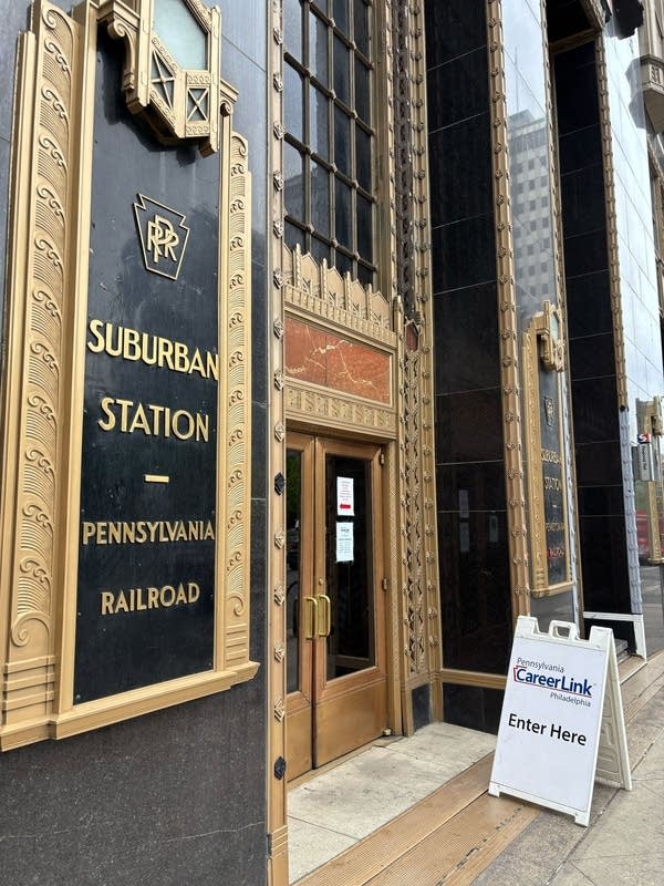 The exterior of CareerLink outside of former Penn Railroad station.