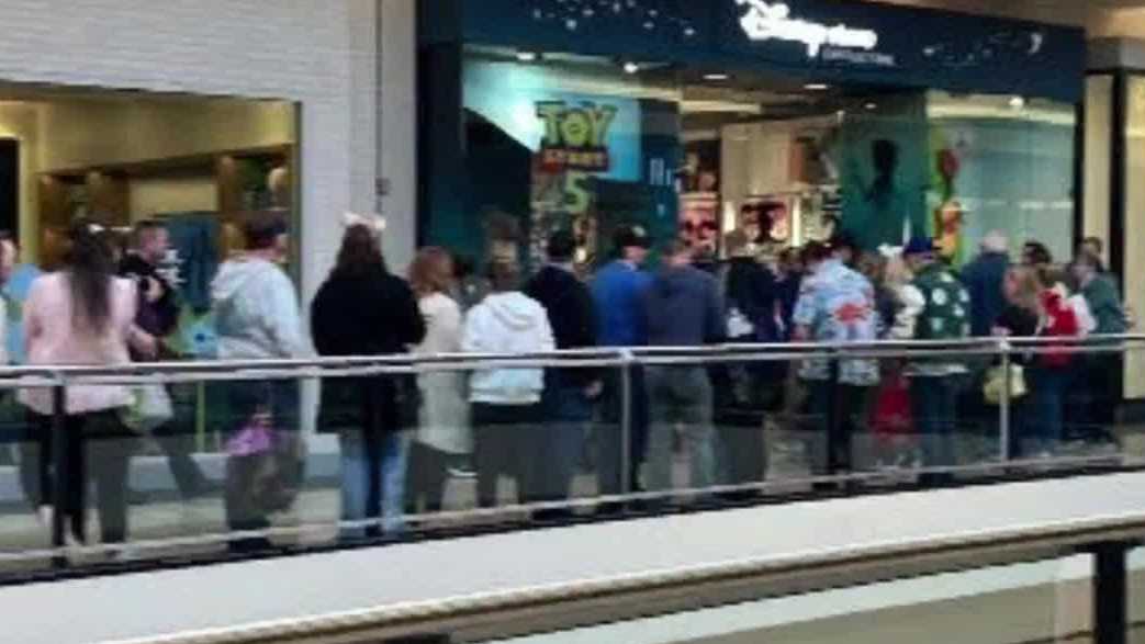 A new Disney store at a Pennsylvania mall draws massive crowds
