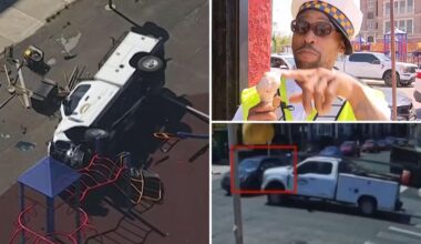 Philadelphia crossing guard eats ice cream during viral video