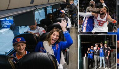 Knicks fans flood Philadelphia for Game 3, clapping back at Joel Embiid