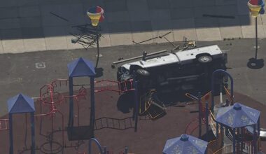 Stolen truck runs red light, crashes into playground outside Southwest Philadelphia school, police say