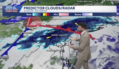 Mostly sunny & cool today, more rain chances heading into the weekend across south-central Pennsylvania